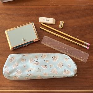 Kate Spade pencil case and business card holder